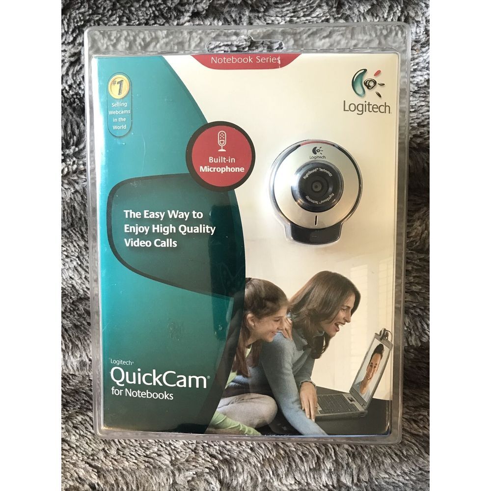 Logitech QuickCam for Notebooks Built In Microphone Factory Sealed New‎